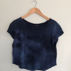 Blue Brandy Melville Cropped Shirt